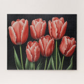 Rode tulpen legpuzzel (Horizontaal)