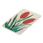 Rode tulpen magneet (Linkerzijde)