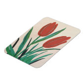 Rode tulpen magneet (Linkerzijde)
