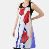 Rode Tulpen met blauw Schort (Insitu)