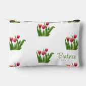 Rode tulpen met groen etui (Voorkant)