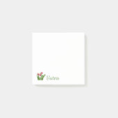 Rode tulpen met groene noten post-it® notes (Voorkant)