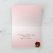 Rode tulpen Moederdag Kaart (Binnen)