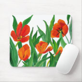 Rode tulpen muismat (Met muis)