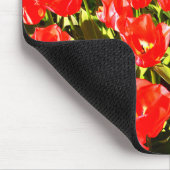 Rode tulpen muismat (Hoek)
