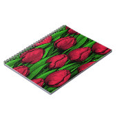 Rode tulpen notitieboek (Linkerzijde)