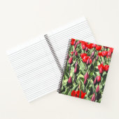Rode tulpen notitieboek (Binnen)
