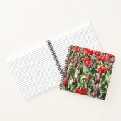 Rode tulpen notitieboek (Binnen)