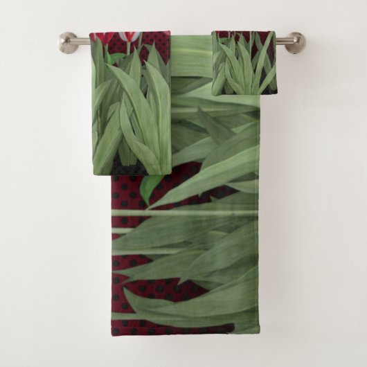Rode Tulpen op gradiënt Bad Handdoek (Insitu)
