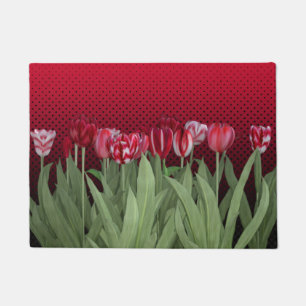 Rode Tulpen op Gradient Deurmat