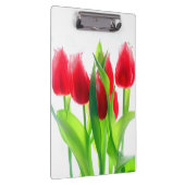 Rode tulpen op wit klembord (Rechts)