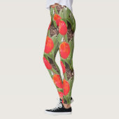 Rode Tulpen Pattern Leggings (Links)