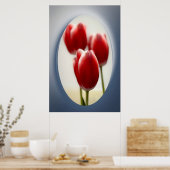 Rode tulpen poster (Keuken)