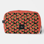 Rode tulpen retro, gepersonaliseerd toilettasje (Voorkant)