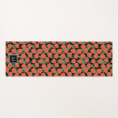 Rode tulpen retro, gepersonaliseerd yogamat (Voorkant (horizontaal))
