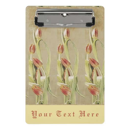 Rode Tulpen  stijl gepersonaliseerd Mini Klembord (Voorkant)