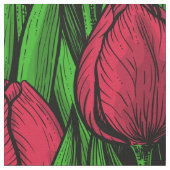 Rode tulpen stof (Close Up)