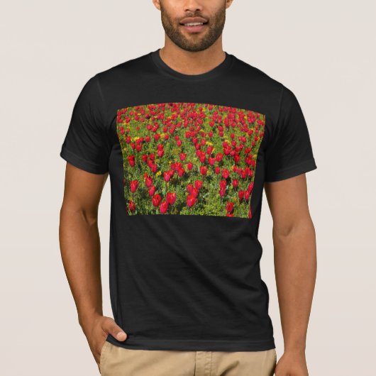 Rode tulpen t-shirt (Voorkant)