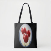Rode tulpen tote bag (Voorkant)
