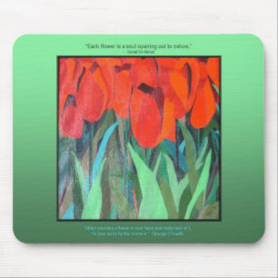 Rode Tulpen van dlgblack sofinee.com Muismat