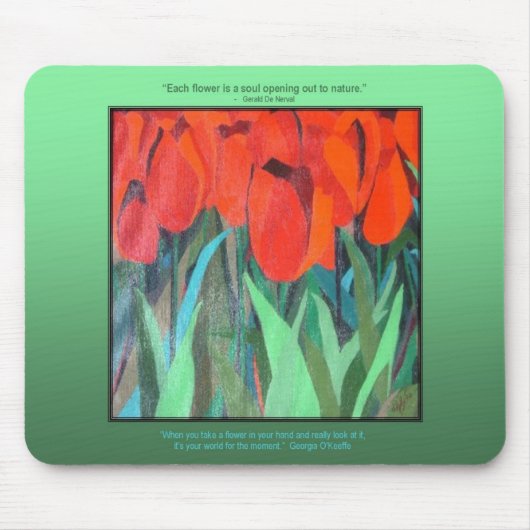 Rode Tulpen van dlgblack sofinee.com Muismat (Voorkant)