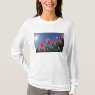 Rode tulpen vanuit een zeer lage hoek, Cincinnati, T-shirt