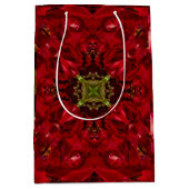 Rode tulpen vierkant medium cadeauzakje (Voorkant)