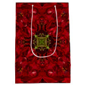 Rode tulpen vierkant medium cadeauzakje (Achterkant)