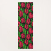 Rode tulpen yogamat (Achterkant)