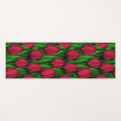 Rode tulpen yogamat (Voorkant (horizontaal))