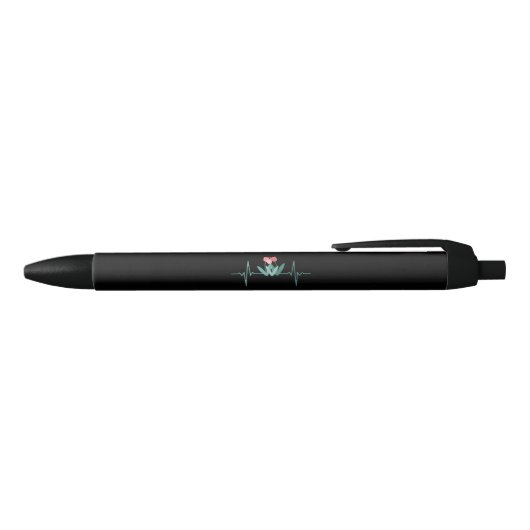 Rode tulpen zwarte inkt pen (Bovenkant)