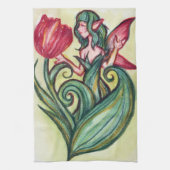 rode tulpenfee theedoek (Verticaal)