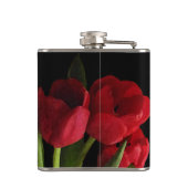 Rode Tulpenkolf Heupfles (Achterkant)