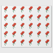 Rode Tulpens Wrap Papier (Vlak)