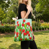 Rode Tulpentas Tote Bag