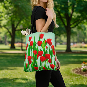 Rode Tulpentas Tote Bag