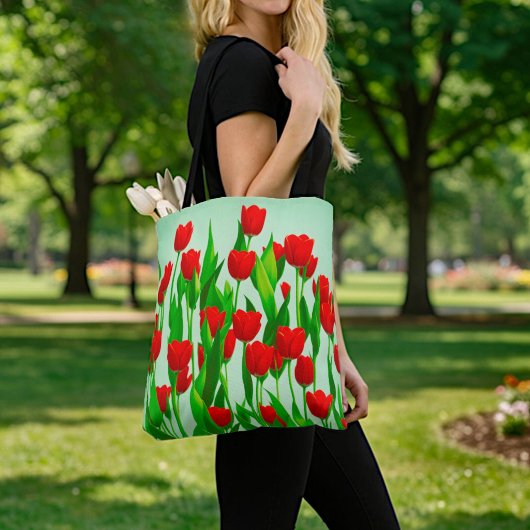 Rode Tulpentas Tote Bag