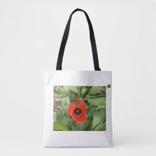 Rode Tulpentassen Tote Bag (Voorkant)