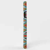 Rode Turquoise Teal Blauwe Zwarte Mozaïek Stam Kun Case-Mate iPhone Case (Achterkant/rechts)