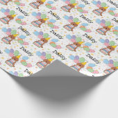 Rode Tuxedo Cockapo Cavapoo Hond Verjaardag Cadeaupapier (Hoek)