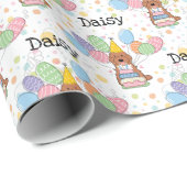 Rode Tuxedo Cockapo Cavapoo Hond Verjaardag Cadeaupapier (Rol Hoek)