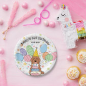 Rode Tuxedo Cockapo Cavapoo Hond Verjaardag Papieren Bordje (Feest)