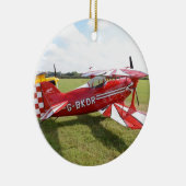 Rode tweedekker keramisch ornament (Rechts)