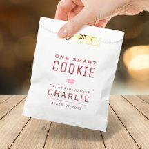 Rode Typografie One Smart Cookie Afstuderen