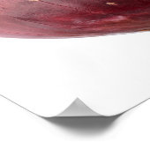 Rode ui geïsoleerd op witte achtergrond, DFF Poster (Hoek)