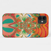 Rode Uil Fractale Abstracte Kunst Case-Mate iPhone Case (Achterkant (horizontaal))