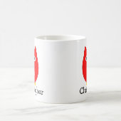 Rode Uil Ontwerp Gepersonaliseerd Koffiemok (Center)