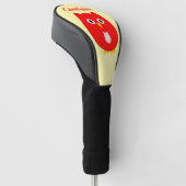 Rode Uil Ontwerp Golfheadcover (Schuin)