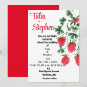 Rode Uitnodiging (Voorkant / Achterkant)