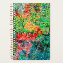 Rode unieke abstracte planner, Leuke heldere liefl Planner